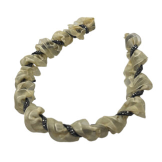 Обруч д/волосся 1шт з зубцями Органза Стрази арт.67-F010/75 *12