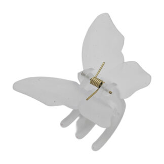 Краб д/вол пласт 1шт 4см Метелик Матовий Мікс арт.67-F030 *12