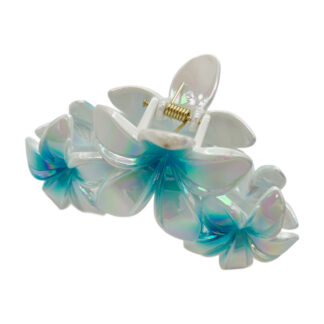 Краб д/вол пласт FashionJewelry 1шт 10см Гавайська квітка яскрава арт.67-F033 *12