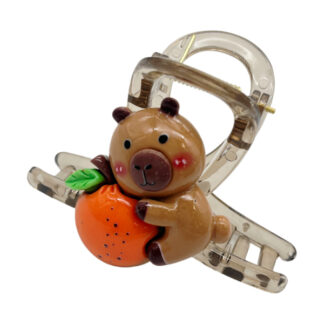 Краб д/волосся пластик 1шт 8см Дитячий Капібара арт.67-F043 *12