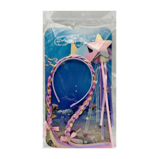 Набір аксесуарів д/дівчат Обруч з косичками і паличка *12