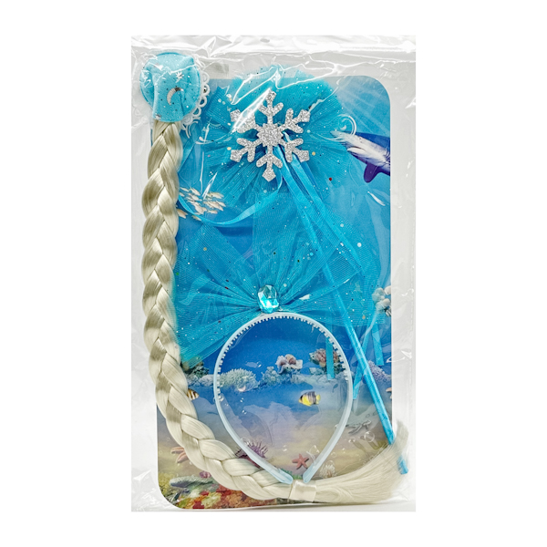 Набір аксесуарів д/дівчат Обруч з бантом+заколка з косичкою і паличка *12