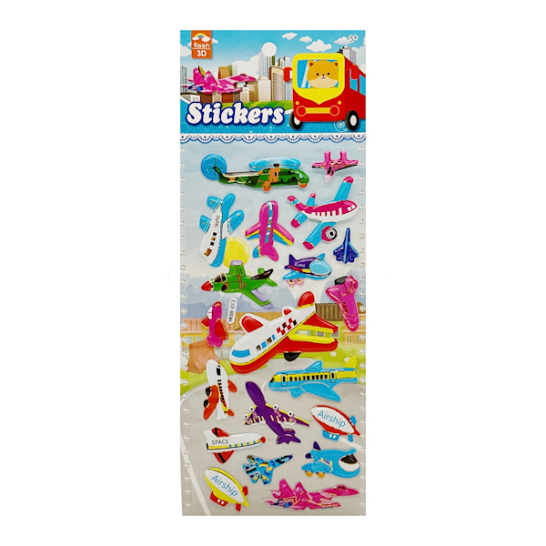 Наклейки декоративні Stickers Flash 3D Мікс арт.HK88 (1171-2) *20