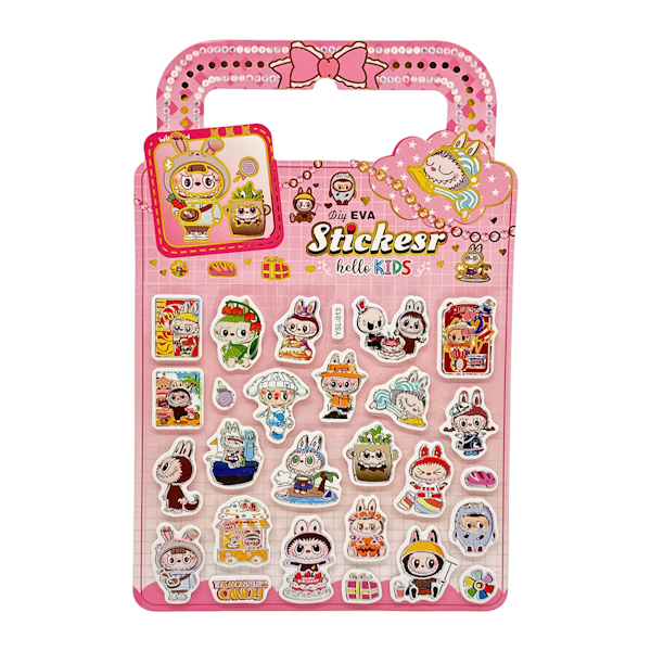 Наклейки декоративні Stickers Diy Eva 3D Мікс арт.YSL (1171-3) *12