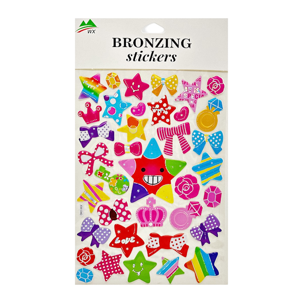 Наклейки декоративні Bronzing Stickers Мікс арт.XW (1171-5) *12