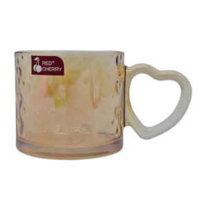 Чашка Скляна RED CHERRY 350мл 1шт Love Янтарна арт.ZB1002-HP *2