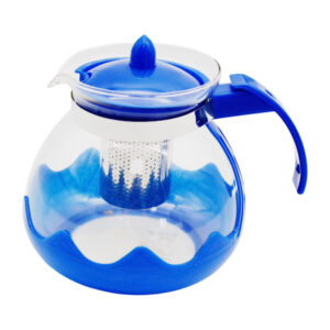 Заварник скляний 1500мл кольор. пластик арт.FY304_