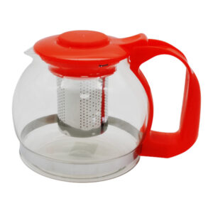 Заварник скляний 1200мл кольор. пластик арт.FY1602