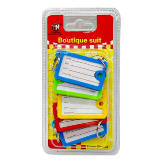 Набір брелків-бірок д/ключів TianMu 5шт на блістері арт.ТМ006/5