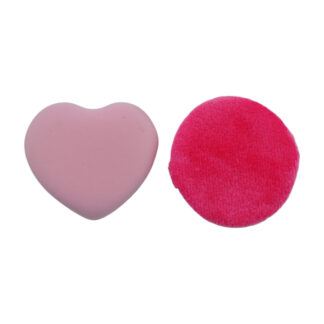 Спонж д/макіяжу Xiang yun 2шт круглий+сердечко арт.1-23 *12