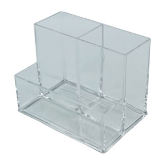 Органайзер канц. пластиковий на 3 відділення Прозорий арт.SN-5