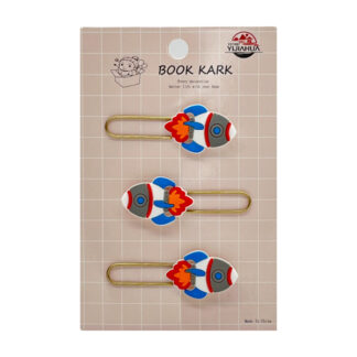 Скріпка декоративна YIJAHUA Набір 3шт Фігурки Мікс арт.21539-9 *12