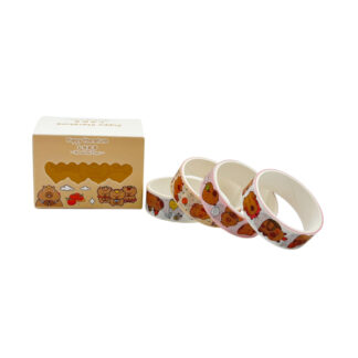 Скотч декоративний CheeseFamily Набір 4шт Малюнок Мікс арт.636 *12