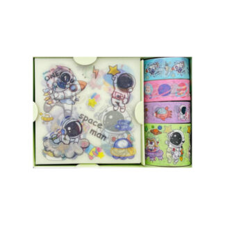 Скотч декоративний Набір 4шт з наклейками Малюнок Мікс арт.КР08 *12