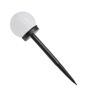 Світильник сонячний садовий 1шт 36см Біла куля арт.1050#-DC07 *3