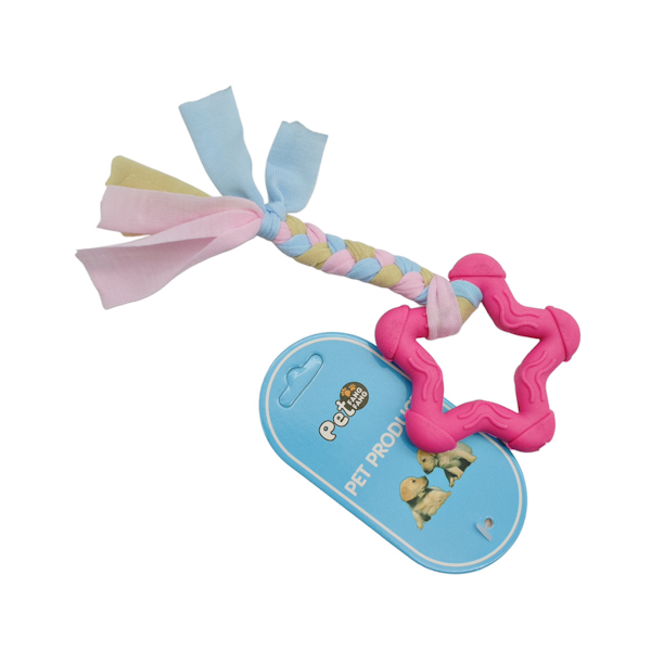 Іграшка д/собак PetFangFang 1шт Зірка з косичкою арт.1052#-016 *12
