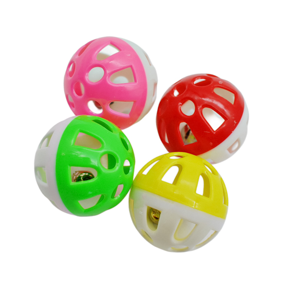 Іграшка д/котів PetFangFang 4шт М'ячик з дзвоником арт.1052#-006 *12