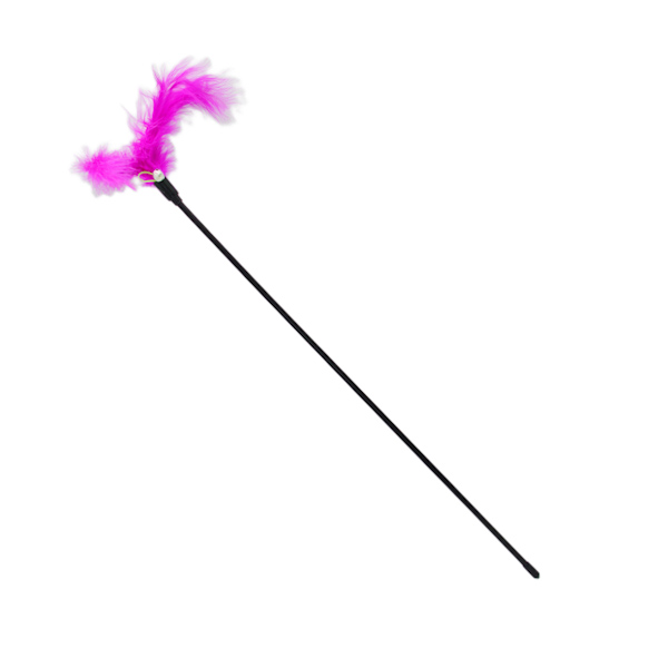 Іграшка д/котів 1шт Паличка з пір'ям і дзвоником арт.1052#-003 *12