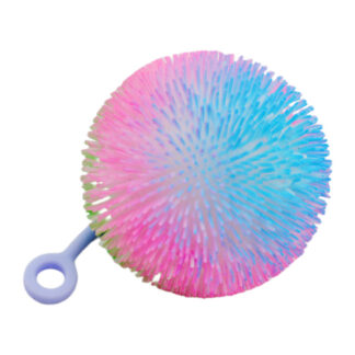 Іграшка антистрес М'ячик Веселковий світлодіодний на мотузці арт.236-5*12