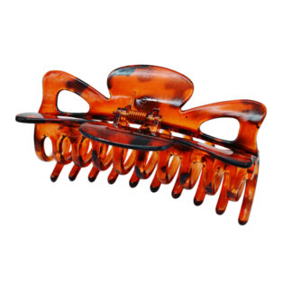 Краб д/волосся пластик 1шт 9,5см Бурштин арт.67#-JZ24 *12_