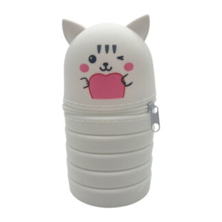 Пенал на 1 відділення силіконовий розкладний Тваринки Мікс арт.1075-14 *10