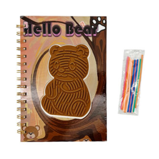 Блокнот А5 з інтегрованим лабіринтом на спіралі в лінію арт.1075-28