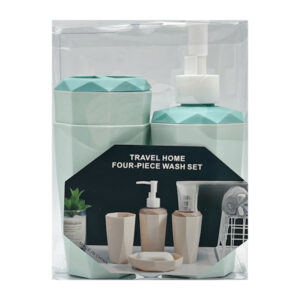 Набір аксесуарів д/ванної 4придм. пластик Фігурний арт.392-615 (306-03)