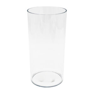 Ваза пластикова 1шт 10*20см Прозора арт.016-837