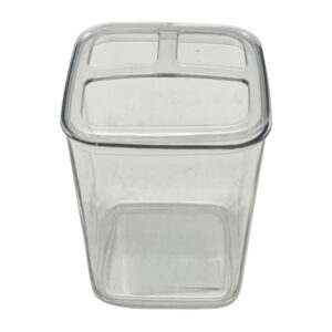 Стакан д/зубних щіток пласт 1шт Прозорий Мікс арт.Y308-Q25-136C/128C (306-17/18)