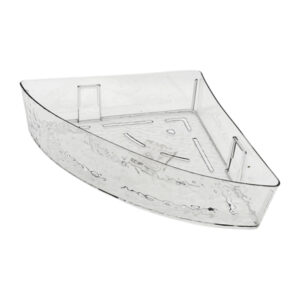 Полиця д/ванної пластик кутова навісна Прозора арт.Y308-Q25-169 (306-22)