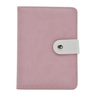 Блокнот А6 Еко шкіра прошитий в клітинку на кнопці арт.35-50