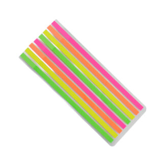 Стікер для книг неоновий Набір 14см 8шт (2*4кол.)