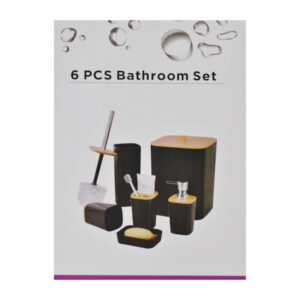 Набір аксесуарів д/ванної 6 предметів Пластик/Дерево