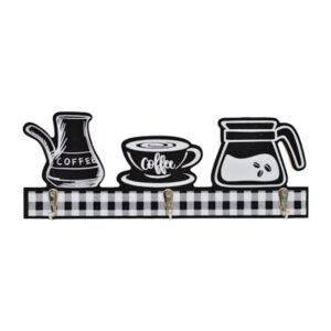 Вішалка кухонна підвісна на 3 гачка Дерев'яна арт.6818-2_