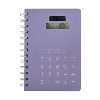 Блокнот А6 з калькулятором в клітинку на спіралі Кольоровий