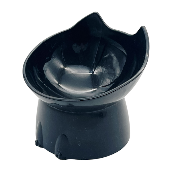 Миска д/котів 1шт Кольорова Вушка на підставці Мікс арт.К695