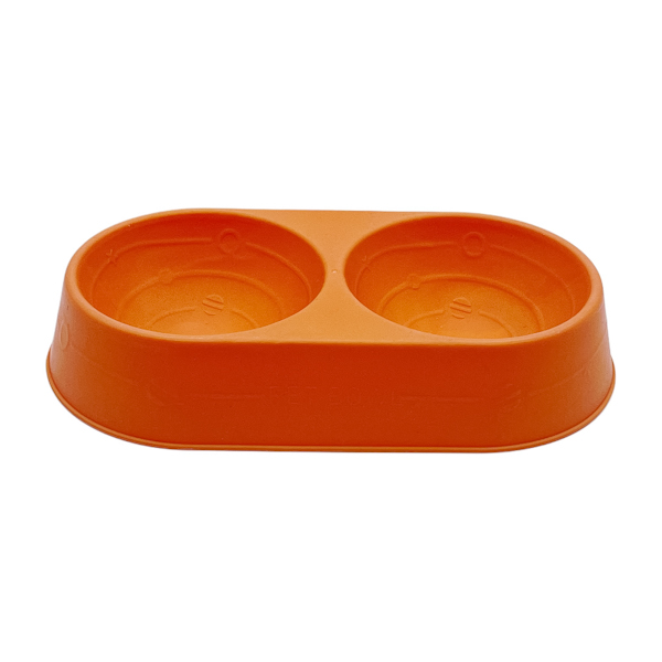 Миска д/котів подвійна 1 шт кольорова Мікс арт.К696