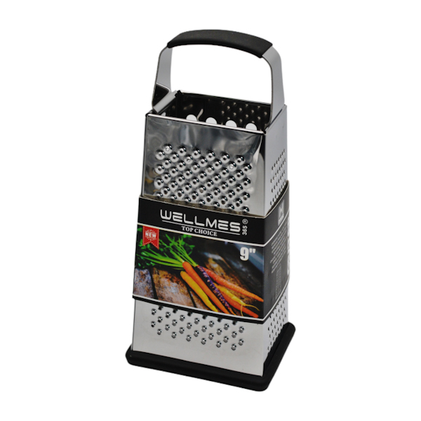 Тертка WELLMES 4-гранна 9'' металева ручка з опорою арт.WB1425-9