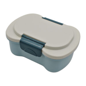 Ланч Бокс пластик 2 відділення з ложкою +наклейки арт.8338WHH2088B-1_