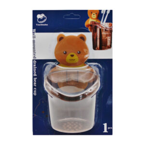 Стакан д/зубних щіток Youyidoudou навісний самоклеючий Ведмедик арт.9280RWC_