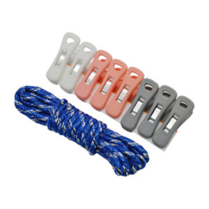 Прищіпка пласт. 8шт Кольорова 6,5см +Мотузка д/білизни 5м арт.7295CY7108_