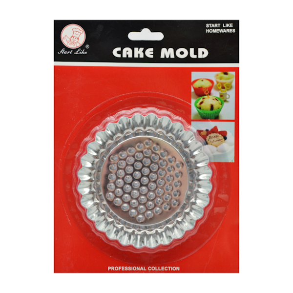 Форма д/випічки тарталеток StarLike d=9см 3шт металева арт.1118-57 *12_