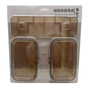 Н-р Мильниця пластикова 2шт навісна самоклеюча арт.PX8019 (25-А17)