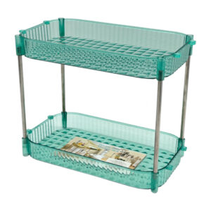 Полиця-органайзер пластик 30*17,5*26см 2-рівнева арт.TJ780 (25-А18)