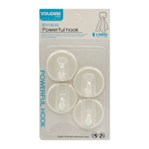 Гачки самоклеючі YOUPIRJI 4шт пластик арт.TM8015 (25-А22)