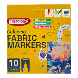 Маркери д/текстилю Fibracolor 10 кольорів арт.FM880 (135-1)