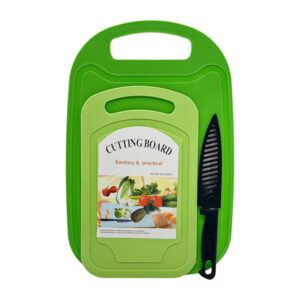 Дошка кухона пластикова 33*21/25*15 набір 2шт з ножем арт.34891-1 (222-01)