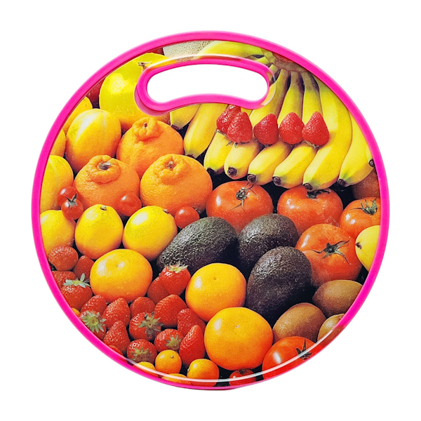 Дошка кухона кругла Д 30 см Кольорова мікс