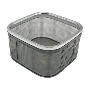 Органайзер пласт 15*15*8см Прозорий Рельєфний арт.HL2330 (25-А31)