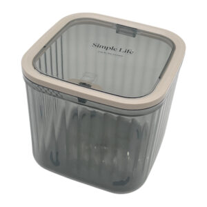 Органайзер пласт 15*15*14см з кришкою Прозорий Рельєфний арт.HL2313 (25-А41)